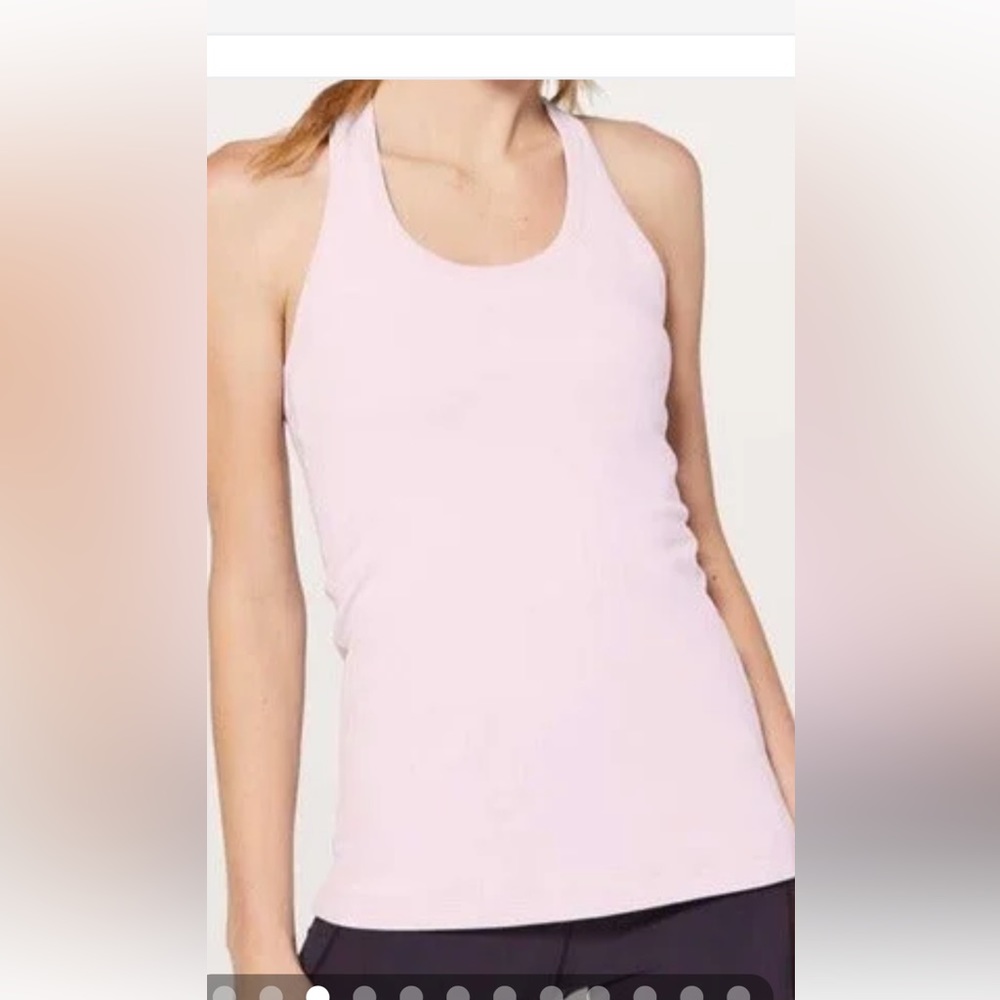 Lululemon Cool Racerback Tank in light pink